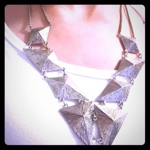 Eight Piece Hinged Statement Necklace.